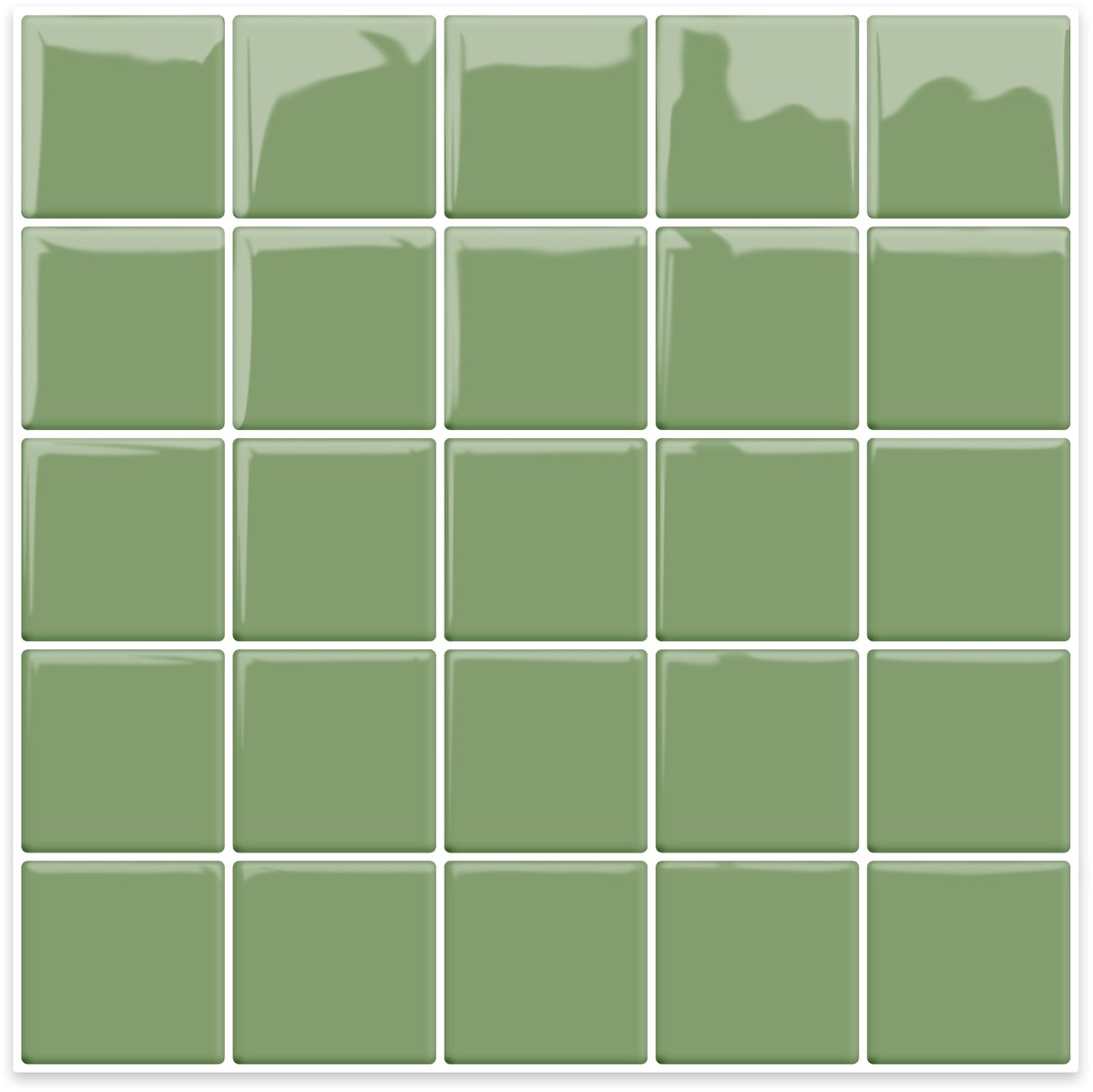 Plaktegels groen - Set van 10